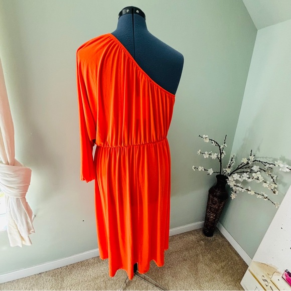 Eloquii One Sleeve Midi Dress NWT Size 14 - Picture 5 of 5